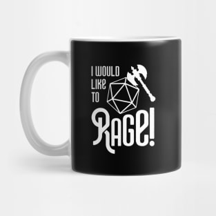 I Would Like to Rage Barbarian Mug